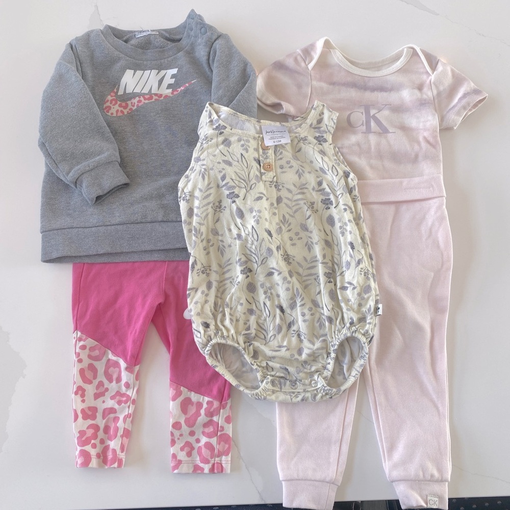 Nike, Jax and Lennon, Calvin Klein 12m girl Clothing Set
